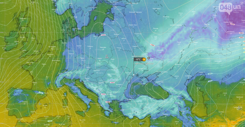 До Одеси наближається антициклон: погода сьогодні