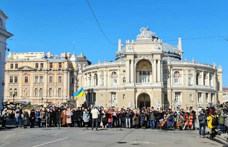 В Одесі пройшла акція «Вільне небо» присвячена заклику країн світу закрити небо над Україною, - ВІДЕО