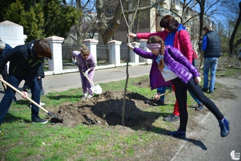 В Одесі пройшла акція з висадки дерев, - ФОТО