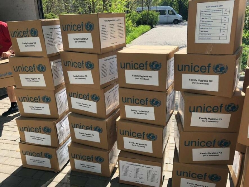 В Одесу прибула гуманітарна допомога для дітей від ООН UNICEF