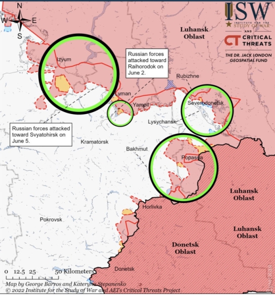 103 дня Украинского Сопротивления: горящий Северодонецк, сложности в районе Славянска и новая западная помощь