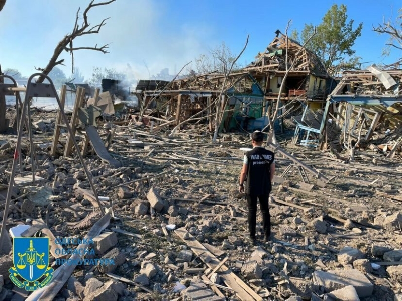 Внаслідок ракетного обстрілу Одещини зруйновано та пошкоджено 5 будинків, 15 баз відпочинку та 60 дач, - прокуратура