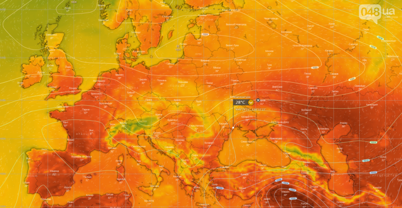 Погода в Одесі сьогодні: прогноз на 12 серпня
