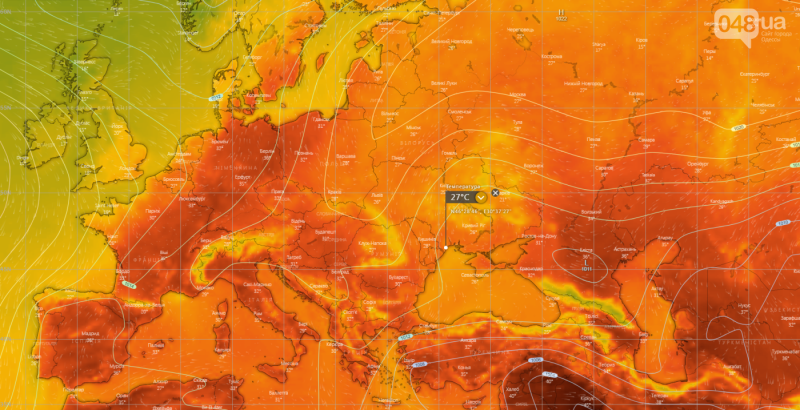 Погода в Одесі сьогодні: прогноз на 4 серпня