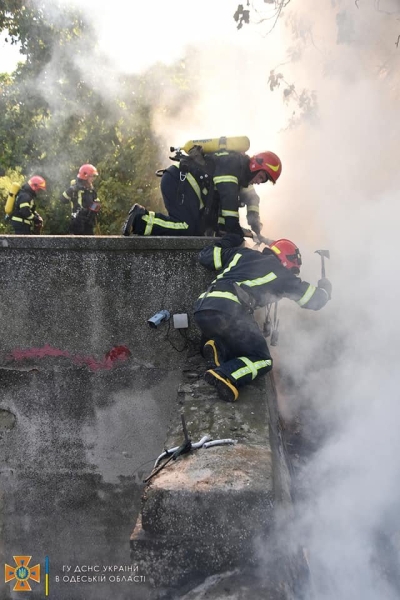 В Одесі 30 рятувальників гасили спалахнувшу дерев'яну лазню, - ФОТО