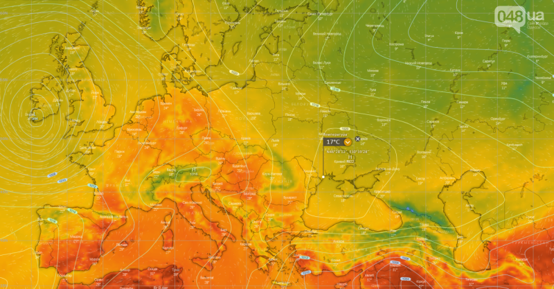 Одеса опиниться в епіцентрі антициклону: погода сьогодні