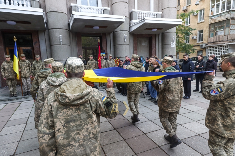 В Одессе простились с разведчиком Рыцарской бригады, погибшим на херсонском направлении  