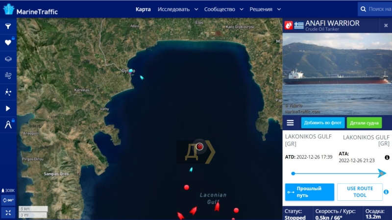 Черные схемы «черного золота»: три греческих танкера пытаются обойти введенные в отношении россии санкции Евросоюза