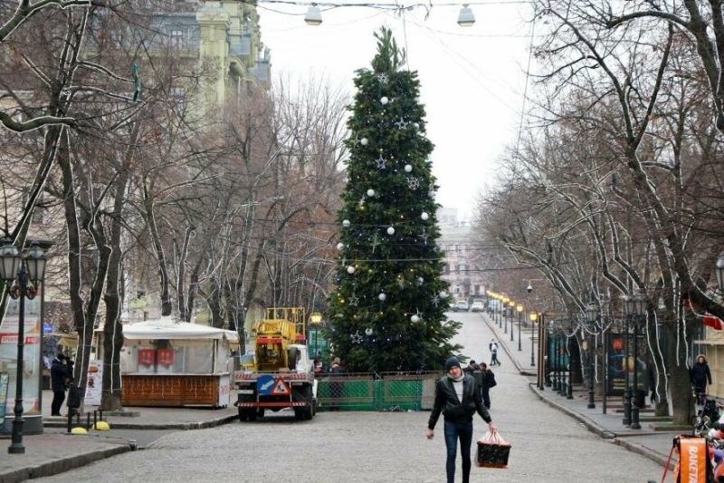 В Одесі буде Новорічна ялинка в українських кольорах, - ВІДЕО 