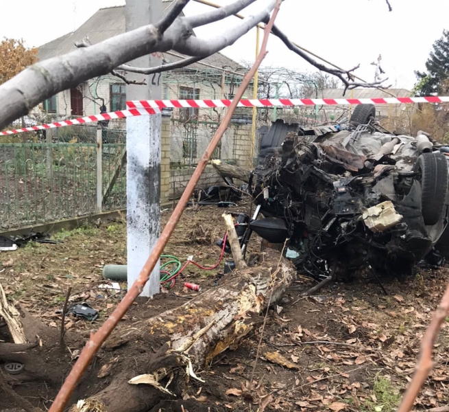 В Одесской области Toyota врезалась в дерево: один мужчина погиб, один – в тяжелом состоянии