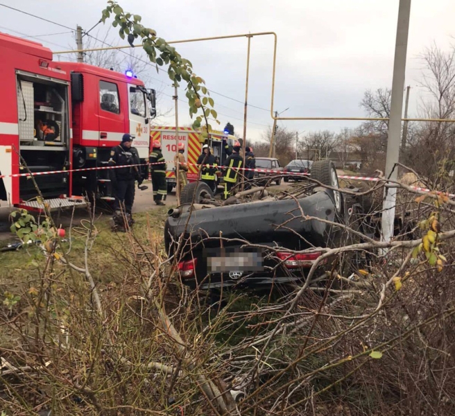 В Одесской области Toyota врезалась в дерево: один мужчина погиб, один – в тяжелом состоянии