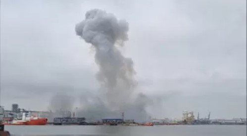 У чорноморському порту Констанца вибухнув морський дрон